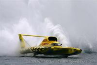 The 2008 APBA Gold Cup was called no contest due to high winds that forced an end to competition on Sunday afternoon. All images are from heat races and testing sessions.