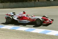 Bob Pengraph's gallery of the Toyota Formula 1 car demonstration at Mazda Raceway Laguna Seca during the 2006 Monterey Historics weekend